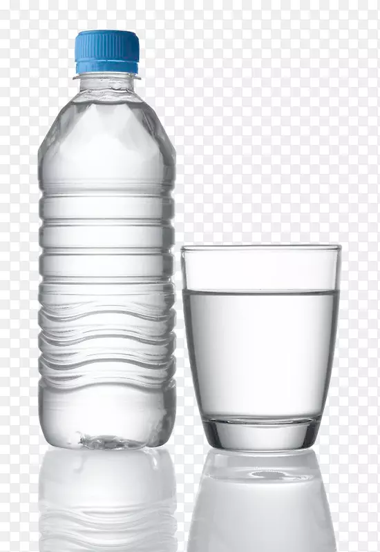 Assorted bottled water on ice